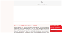 Desktop Screenshot of mavenlogistics.com